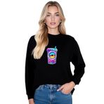 Trip Unisex Sweatshirt (50, Siyah, XL)