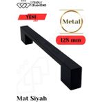 Triple Diamond 128 mm Metal Siyah Çekmece Kulpları Dolap Mutfak Mobilya Kulpu 1 Adet ( 12.8 cm )