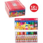 Tripod Pastel Boya 12 Renk 12'lı Şirink P-8021 Seti Yüksek Kalite Kırtasiye Ürünü