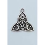 Triquetra Gümüş Kaplama Kolye Ucu