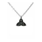 Triquetra, Güneş Ay Ve Yıldız Figürlü Pentagram Unisex Kolye – 60 Cm Zincirli, Mistik & Gotik Takı