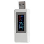 TRISAR USB Akım Gerilimi Şarj Dedektörü, USB Test Cihazı Tak Ve Çalıştır Renkli Ekran, Cep Telefonu Güç Kaynağı Ekipmanı Için LED Ekranlı Kompakt
