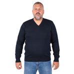 TRİST STAR Erkek Büyük Beden%100 Pamuk V Yaka Kazak - Modern ve Şık Tasarım TRIST-2102