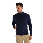 TRİST STAR Erkek Dik Yaka Hırka Trist-1200, Lacivert - XL