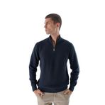 TRİST STAR Erkek Dik Yaka Triko Kazak Trıst-1191, Lacivert - 2XL