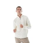 TRİST STAR Erkek Dik Yaka Triko Kazak TRIST-5325, Kemik - 2XL