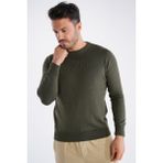 Trist Star Erkek Haki %100 Pamuk Bisiklet Yaka Triko Kazak TRIST-1101 - XL