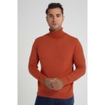 Trist Star Erkek Kiremit %100 Pamuk Balıkçı Yaka Triko Kazak TRIST-1105 - 2XL
