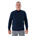 TRİST STAR Erkek Lacivert Büyük Beden Yarım Balıkçı Yaka%100 Pamuklu Kazak TRIST-2002 3XL