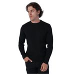 TRİST STAR Erkek Saç Örgülü Kazak Trist-1196, Siyah - 2XL