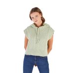 TRİST STAR Kadın Kapüşonlu Oversize Yün Triko Süveter TRIST-6131, Mint - L