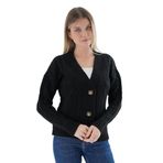 TRİST STAR Kadın Oversize V Yaka Uzun Hırka TRIST- 6161 Siyah-S/M
