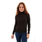 TRİST STAR Kadın Triko Kazak TRIST-6157, Kahve - S