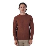 TRİST STAR Kiremit Erkek Yürütme Angora Pamuk Bisiklet Yaka Triko Yün Kazak 5321-2XL