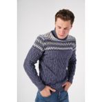 Trist Star Trist Star havacı Melanj Erkek Balıkçı Yaka Kazak TRIST-5276 - 2XL