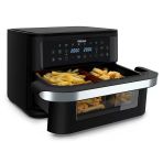 Tristar Dualzone Flex Sıcak Hava Fritözü, 10 L Kapasite, 2800W, 8 Program, Dijital Ekran, Yağsız Pişirme, Otomatik Kapanma, Yapışmaz, Bulaşık Makinesinde Yıkanabilen Parçalar, FR-9432
