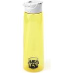 Tritan Oynar Tutacaklı Sarı Pastel Şeffaf Plastik Matara 750 ml - MT0005