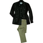 Tritek Erkek Safari Ceket C113 Keten Siyah - XL