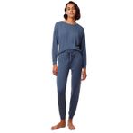 Triumph Kadın Comfort Cozy Pantolon Pajama Bottom, Mavi (Crown Blue), 42