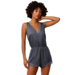 Triumph Kadın Silky Sensuality Romper Pijama Seti, gri, 40