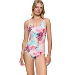 Triumph Summer Fleur OW 01, One Piece Kadın Mayosu, Çok Renkli (Pembe - Koyu Kombinasyon), 40