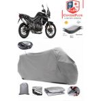 Triumph Tiger 800 Xrx Branda Gri Arka Çanta Uyumlu(Topcase) Motosiket Brandası Motor Örtüsü Çadır Su Geçirmez Motosiklet Kılıfı Motor Brandası,lastikli,taşıma Torbalı