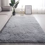 Trivago Halı Kaymaz Taban Peluş Yolluk Post Çocuk Odası Oturma Odası Salon Mutfak Halısı - Gri - 80 x 190 cm