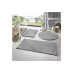 trivago halı Trivago halı 3'lü Banyo Halısı Peluş Post Halı Klozet Takımı Gri 50x90--50x60--50x50(yuvarlak)