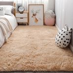 Trivago Halı Yıkanabilir Yumuşak Peluş Post Çocuk Odası Oturma Odası Salon Mutfak Halısı - 100 x 320 cm - Vizon