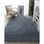 Trivago Halı Yıkanabilir Yumuşak Peluş Post Shaggy Çocuk Odası Oturma Odası Salon Mutfak Halısı - 80 x 550 cm - Antrasit