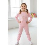 Trivogue Kız Çocuk Peluş Star Aplikeli Taş Baskılı Eşofman Tkm Pmbe - 4 - 5 Yaş - 105-Renkli