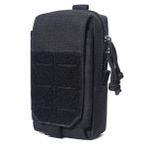 Triwonder Molle küçük kesesi, cep telefonu çantası, taktik çanta, kemer, çok fonksiyonlu EDC kese (siyah)
