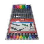 Trix 10'Lu Keçeli Kalem Seti 10 Renk Fineliner Kalemler Ölçüler ile Pratik Kullanım