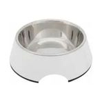 Trixie 17 cm 4000 ml Beyaz Köpekler için Melamin Paslanmaz Çelik Mama ve Su Kabı