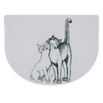 Trixie 24540 40x30 cm Yarım Daire Kedi Mama Servisi