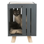 Trixie 36x51x36 cm Antrasit Gri Kum Beji Kedi Oyun Evi