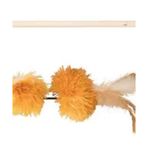 Trixie 40 cm Peluş Ponpon Toplu Valerianlı Kedi Oltası ve Oyuncağı