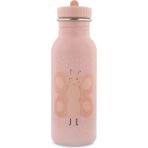 Trixie Mrs. Butterfly Suluk 500 ml - Pipetsiz Su Matarası - Paslanmaz Çelik Su Şişesi - Yükseklik 20cm- Çap 6,5cm - 6GA-Pembe