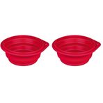 Trixie Seyahat Mama&Su Kabı,Silikon, 1Lt/Ø 18 cm (2 paketi)