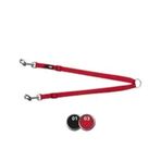 Trixie XS-M 40-70 cm Kırmızı İki Köpek Gezdirme Tasması