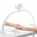 Trled F-550A Beyaz 55Cm Katlanabilir Yarım Ay Protez Tırnak Ve Güzellik Uzmanı Masa Lambası Beyaz