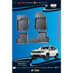 Trobus Dacia Duster 4x2 2009-2017 Için 5,5d Carbon Style Havuzlu Paspas - Tpe Malzeme - Siyah