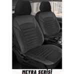 Trobus Daewoo Racer 1986–1994 Uyumlu Meyra Serisi Siyah Oto Koltuk Kılıfı Seti – Tay Tüyü, Deri Detay, Cepli