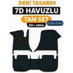 Trobus Ford Connect 2006 7d Havuzlu Deri Oto Paspas Seti - [siyah Mavi] - Siyah - Mavi