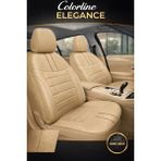 Trobus Ford Mondeo 2007 ve Sonrası Uyumlu Colorline Elegance Deri Bej Koltuk Kılıfı - EL-FOR-MONDE-028