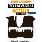 Trobus Renault 9 2000 7d Havuzlu Deri Oto Paspas Seti - [siyah Kırmızı] - Siyah - Kırmızı