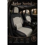 Trobus Renault Broadway 1990-2000 Bel Destekli Tay Tüyü Koltuk Kılıfı Velar Serisi Bej Siyah - Bej - Siyah