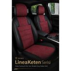 Trobus Renault Broadway 1990-2000 Uyumlu Lineaketen Serisi Ortopedik Bordo Siyah Koltuk Kılıfı