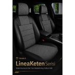 Trobus Renault Broadway 1990-2000 Uyumlu Lineaketen Serisi Ortopedik Füme Siyah Koltuk Kılıfı - Füme - Siyah