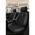 Trobus Renault Broadway 1990-2000 Uyumlu Süvari Serisi Siyah Kahve Premium Tay Tüyü Koltuk Kılıfı